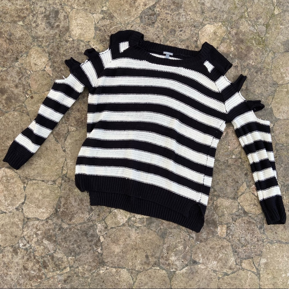Charlotte Russe crochet sweater w/ peek-a-boo slits